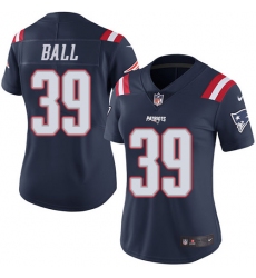 Women's Nike New England Patriots #39 Montee Ball Limited Navy Blue Rush Vapor Untouchable NFL Jersey