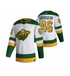 Men's Minnesota Wild #46 Jared Spurgeon White 2020-21 Reverse Retro Alternate Hockey Jersey