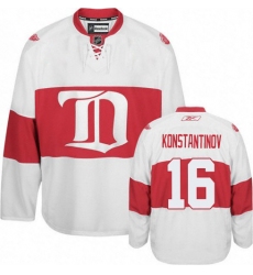 Men's Reebok Detroit Red Wings #16 Vladimir Konstantinov Premier White Third NHL Jersey