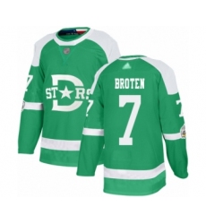 Youth Dallas Stars #7 Neal Broten Authentic Green 2020 Winter Classic Hockey Jersey