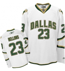 Men's Reebok Dallas Stars #23 Brian Bellows Authentic White Third NHL Jersey