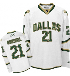 Men's Reebok Dallas Stars #21 Antoine Roussel Premier White Third NHL Jersey