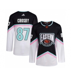 Men's Pittsburgh Penguins #87 Sidney Crosby White Black 2023 All-Star Stitched Jersey