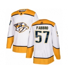 Youth Nashville Predators #57 Dante Fabbro Authentic White Away Hockey Jersey