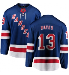 Men's New York Rangers #13 Kevin Hayes Fanatics Branded Royal Blue Home Breakaway NHL Jersey