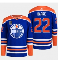 Men's Edmonton Oilers #22 Tyson Barrie Royal 2024 Stanley Cup Final Stitched Jersey