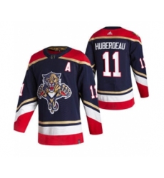 Men's Florida Panthers #11 Jonathan Huberdeau Black 2020-21 Reverse Retro Alternate Hockey Jersey