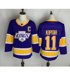 Men's Los Angeles Kings #11 Anze Kopitar Purple 2020-21 Special Edition Replica Player Jersey