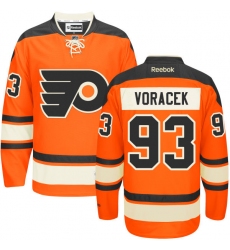 Women's Reebok Philadelphia Flyers #93 Jakub Voracek Authentic Orange New Third NHL Jersey