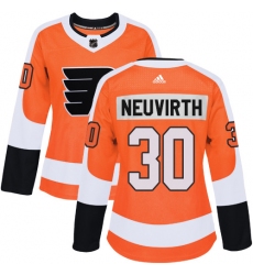 Women's Adidas Philadelphia Flyers #30 Michal Neuvirth Authentic Orange Home NHL Jersey