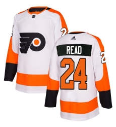 Women's Adidas Philadelphia Flyers #24 Matt Read Authentic White Away NHL Jersey