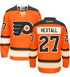 Youth Reebok Philadelphia Flyers #27 Ron Hextall Premier Orange New Third NHL Jersey