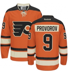 Women's Reebok Philadelphia Flyers #9 Ivan Provorov Authentic Orange New Third NHL Jersey