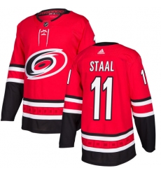 Men's Adidas Carolina Hurricanes #11 Jordan Staal Premier Red Home NHL Jersey