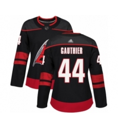 Women's Carolina Hurricanes #44 Julien Gauthier Authentic Black Alternate Hockey Jersey