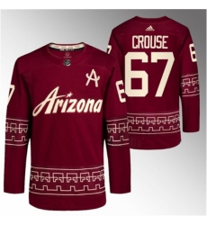 Men's Arizona Coyotes #67 Lawson Crouse Garnet Alternate Pro Jersey