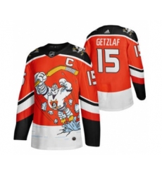 Men's Anaheim Ducks #15 Ryan Getzlaf Red 2020-21 Reverse Retro Alternate Hockey Jersey