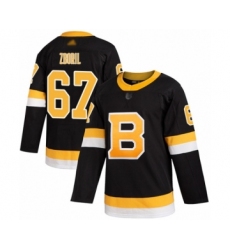 Men's Boston Bruins #67 Jakub Zboril Authentic Black Alternate Hockey Jersey