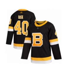 Men's Boston Bruins #40 Tuukka Rask Authentic Black Alternate Hockey Jersey