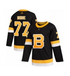 Men's Boston Bruins #77 Ray Bourque Authentic Black Alternate Hockey Jersey