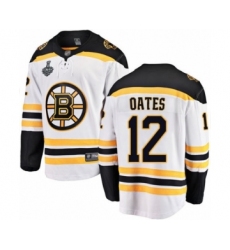 Youth Boston Bruins #12 Adam Oates Authentic White Away Fanatics Branded Breakaway 2019 Stanley Cup Final Bound Hockey Jersey