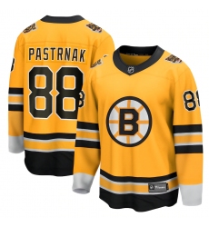 Men's Boston Bruins #88 David Pastrnak Fanatics Branded Gold 2020-21 Special Edition Breakaway Player Jersey