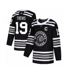 Men's Chicago Blackhawks #19 Jonathan Toews Authentic Black Alternate Hockey Jersey