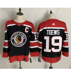 Men's Chicago Blackhawks #19 Jonathan Toews Black 2020-21 Special Edition Replica Player Jersey