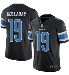 Men's Nike Detroit Lions #19 Kenny Golladay Elite Black Rush Vapor Untouchable NFL Jersey