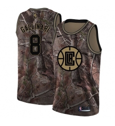 Youth Nike Los Angeles Clippers #8 Danilo Gallinari Swingman Camo Realtree Collection NBA Jersey