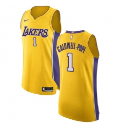 Youth Nike Los Angeles Lakers #1 Kentavious Caldwell-Pope Authentic Gold Home NBA Jersey - Icon Edition