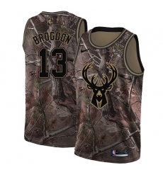 Youth Nike Milwaukee Bucks #13 Malcolm Brogdon Swingman Camo Realtree Collection NBA Jersey