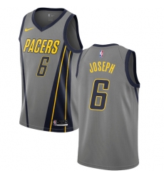 Youth Nike Indiana Pacers #6 Cory Joseph Swingman Gray NBA Jersey - City Edition