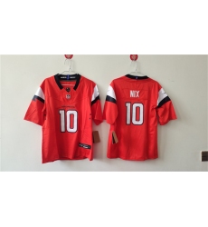 Women's Denver Broncos #10 Bo Nix Orange 2024 F.U.S.E. Alternate Stitched Jersey(Run Small)