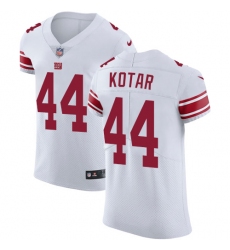 Men's Nike New York Giants #44 Doug Kotar White Vapor Untouchable Elite Player NFL Jersey