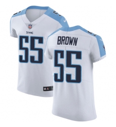 Men's Nike Tennessee Titans #55 Jayon Brown White Vapor Untouchable Elite Player NFL Jersey