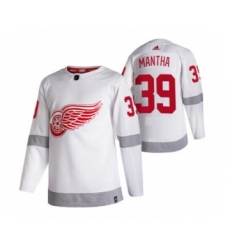 Men's Detroit Red Wings #39 Anthony Mantha White 2020-21 Reverse Retro Alternate Hockey Jersey