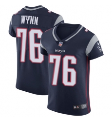 Men's Nike New England Patriots #76 Isaiah Wynn Navy Blue Team Color Vapor Untouchable Elite Player NFL Jersey