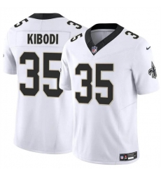 Men's New Orleans Saints #35 Jacob Kibodi White F.U.S.E Vapor Limited Stitched Football Jersey