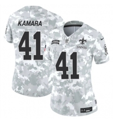 Women's New Orleans Saints #99 Chase Young 2024 F.U.S.E Arctic Camo Salute To Service Limited Stitched Football Jersey(Run Small)