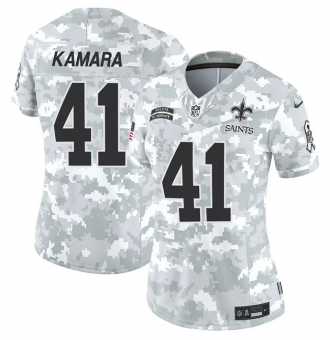 Women's New Orleans Saints #99 Chase Young 2024 F.U.S.E Arctic Camo Salute To Service Limited Stitched Football Jersey(Run Small)