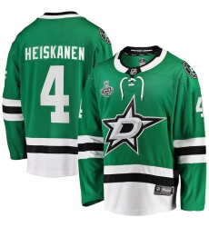 Men's Dallas Stars #4 Miro Heiskanen Fanatics Branded Green 2020 Stanley Cup Final Bound Home Player Breakaway Jersey