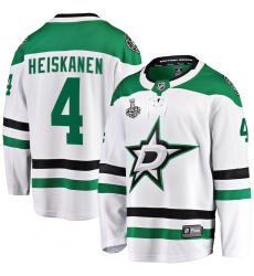 Men's Dallas Stars #4 Miro Heiskanen Fanatics Branded White 2020 Stanley Cup Final Bound Away Player Breakaway Jersey