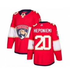 Men's Florida Panthers #20 Aleksi Heponiemi Authentic Red Home Hockey Jersey