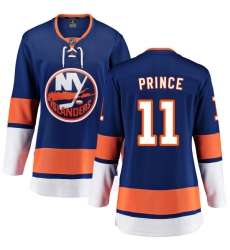 Women's New York Islanders #11 Shane Prince Fanatics Branded Royal Blue Home Breakaway NHL Jersey