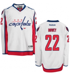 Youth Reebok Washington Capitals #22 Madison Bowey Authentic White Away NHL Jersey