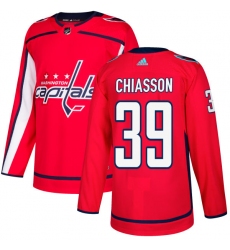 Men's Adidas Washington Capitals #39 Alex Chiasson Authentic Red Home NHL Jersey