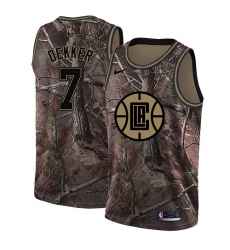 Men's Nike Los Angeles Clippers #7 Sam Dekker Swingman Camo Realtree Collection NBA Jersey