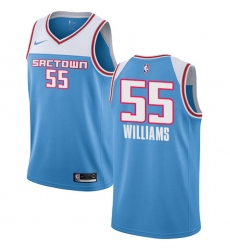 Women's Nike Sacramento Kings #55 Jason Williams Swingman Blue NBA Jersey - 2018 19 City Edition