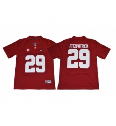 Alabama Crimson Tide 29 Minkah Fitzpatrick Red Diamond Logo College Football Jersey